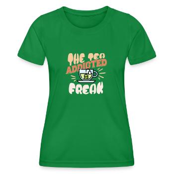Tee-Junkie - Frauen Funktions-T-Shirt - Kelly Green - Vorne - AI Model Female 172 dark (172cm)