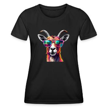Antelope Sunglasses - Women's Functional T-Shirt - black - Front - AI Model Female 172 light (172cm)