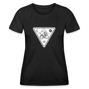 Wirf Säure ab, keine Bomben! - Frauen Funktions-T-Shirt - Schwarz - Vorne - AI Model Female 172 light (172cm)