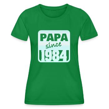 Vater 1984 - Frauen Funktions-T-Shirt - Kelly Green - Vorne - AI Model Female 172 dark (172cm)