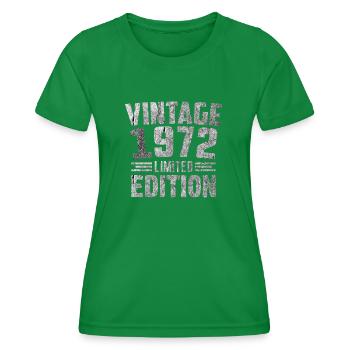 Millésime 1972 Édition Limitée - T-shirt sport Femme - vert - Devant - AI Model Female 172 dark (172cm)
