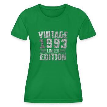 Millésime 1993 Édition Limitée - T-shirt sport Femme - vert - Devant - AI Model Female 172 dark (172cm)
