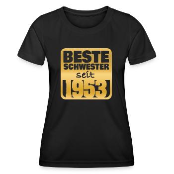 Geburt 1953 - Frauen Funktions-T-Shirt - Schwarz - Vorne - AI Model Female 172 light (172cm)