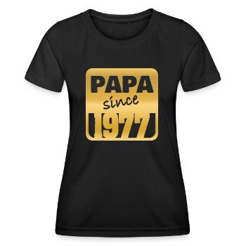 Jahr 1977 - Frauen Funktions-T-Shirt - Schwarz - Vorne - AI Model Female 172 light (172cm)