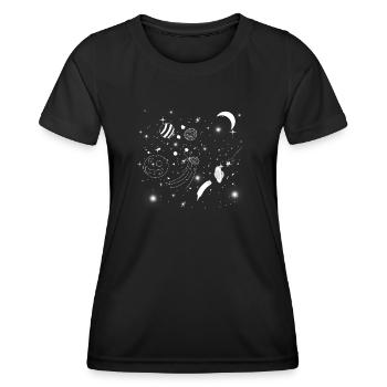 Galaxy Gift - Women's Functional T-Shirt - black - Front - AI Model Female 172 light (172cm)
