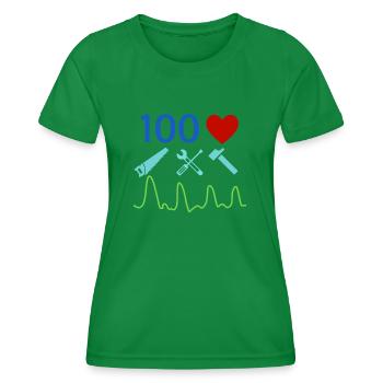 Bricoleur - T-shirt sport Femme - vert - Devant - AI Model Female 172 dark (172cm)