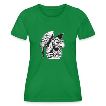 Gargoyle Crow - T-shirt sport Femme - vert - Devant - AI Model Female 172 dark (172cm)