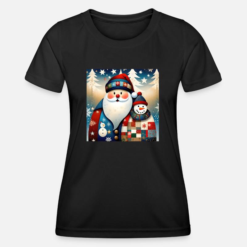 Merry Christmas #16 - Women's Functional T-Shirt - black