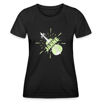 String instrument Jarne - Women's Functional T-Shirt - black - Front - AI Model Female 172 light (172cm)