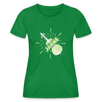 Instrument à cordes Jarne - T-shirt sport Femme - vert - Devant - AI Model Female 172 dark (172cm)
