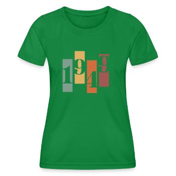 1949 Vintage Retro - Frauen Funktions-T-Shirt - Kelly Green - Vorne - AI Model Female 172 dark (172cm)