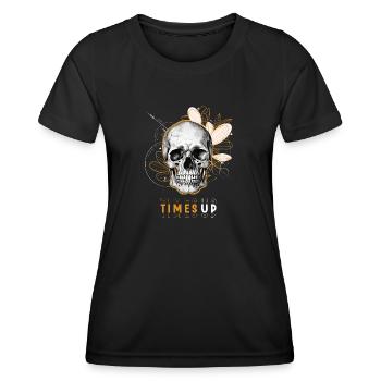 Zeiten nach oben - Frauen Funktions-T-Shirt - Schwarz - Vorne - AI Model Female 172 light (172cm)