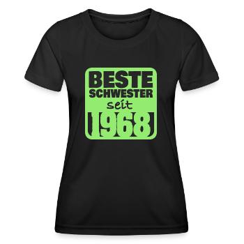 Geschwister 1968 - Frauen Funktions-T-Shirt - Schwarz - Vorne - AI Model Female 172 light (172cm)
