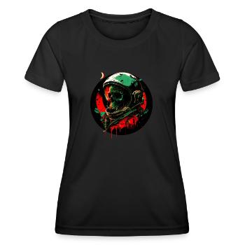 Astronaute mort - T-shirt sport Femme - noir - Devant - AI Model Female 172 light (172cm)