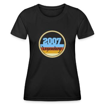 2007 - Frauen Funktions-T-Shirt - Schwarz - Vorne - AI Model Female 172 light (172cm)
