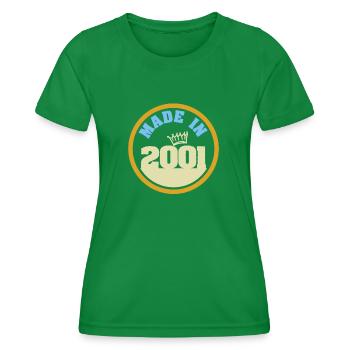 2001 - T-shirt sport Femme - vert - Devant - AI Model Female 172 dark (172cm)
