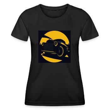 rockabilly v8 motor - Frauen Funktions-T-Shirt - Schwarz - Vorne - AI Model Female 172 light (172cm)