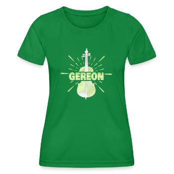 Instrument à cordes Gereon - T-shirt sport Femme - vert - Devant - AI Model Female 172 dark (172cm)