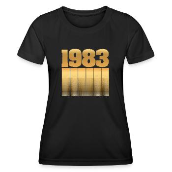 Birthday 1983 - Women's Functional T-Shirt - black - Front - AI Model Female 172 light (172cm)