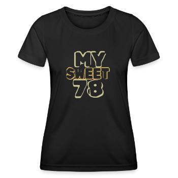 78 - Women's Functional T-Shirt - black - Front - AI Model Female 172 light (172cm)