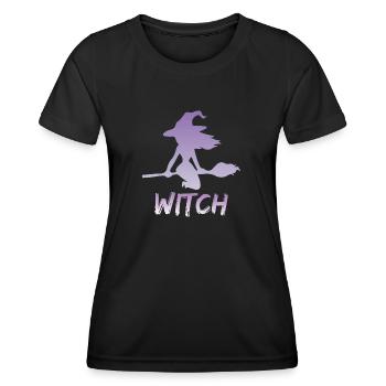 Witch - Frauen Funktions-T-Shirt - Schwarz - Vorne - AI Model Female 172 light (172cm)