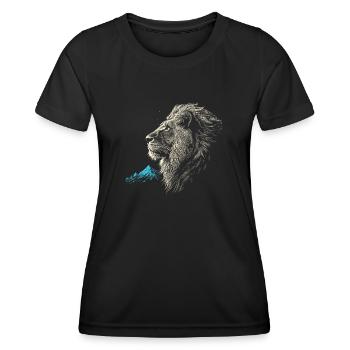 Lion - Women's Functional T-Shirt - black - Front - AI Model Female 172 light (172cm)