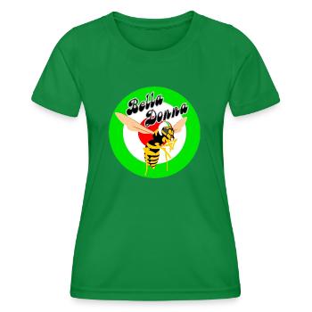 Wasp Mod Target Green Roundel bella donna - Women's Functional T-Shirt - kelly green - Front - AI Model Female 172 dark (172cm)