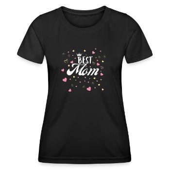 Beste Mama - Frauen Funktions-T-Shirt - Schwarz - Vorne - AI Model Female 172 light (172cm)