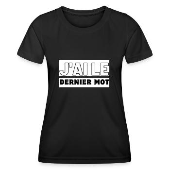 Duo Dominance Tees - T-shirt sport Femme - noir - Devant - AI Model Female 172 light (172cm)