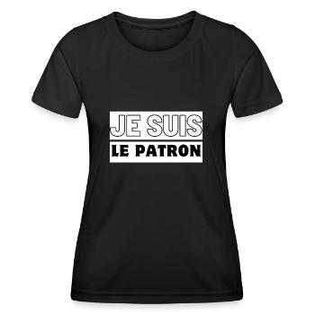 Duo Dominance Tees - T-shirt sport Femme - noir - Devant - AI Model Female 172 light (172cm)