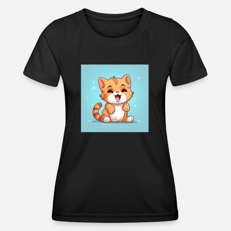 Velvet paws - Women's Functional T-Shirt - black