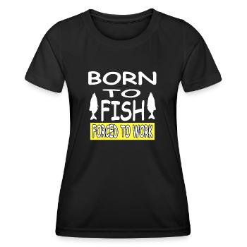 Angling - Women's Functional T-Shirt - black - Front - AI Model Female 172 light (172cm)