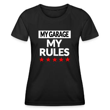 Garage - T-shirt sport Femme - noir - Devant - AI Model Female 172 light (172cm)