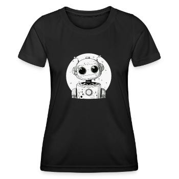 DEIN FREUND - Frauen Funktions-T-Shirt - Schwarz - Vorne - AI Model Female 172 light (172cm)