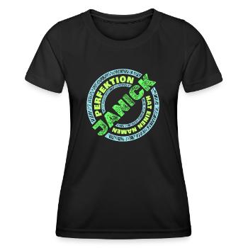 Stéphanie - T-shirt sport Femme - noir - Devant - AI Model Female 172 light (172cm)