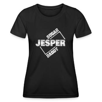 Sugar daddy Jesper - T-shirt sport Femme - noir - Devant - AI Model Female 172 light (172cm)