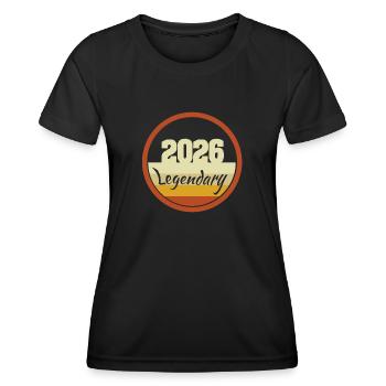 Legendary 2026 - Frauen Funktions-T-Shirt - Schwarz - Vorne - AI Model Female 172 light (172cm)