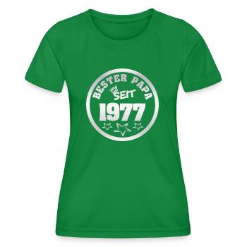 1977 - Frauen Funktions-T-Shirt - Kelly Green - Vorne - AI Model Female 172 dark (172cm)