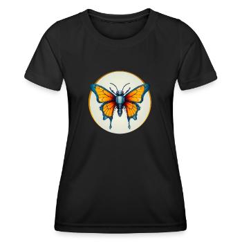 ROBOT BUTTERFLY - Women's Functional T-Shirt - black - Front - AI Model Female 172 light (172cm)