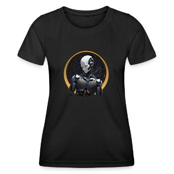 LOOKING DOWN - Women's Functional T-Shirt - black - Front - AI Model Female 172 light (172cm)