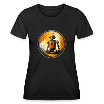 GARDENING ROBOT - Women's Functional T-Shirt - black - Front - AI Model Female 172 light (172cm)