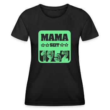 Mutti 1952 - Frauen Funktions-T-Shirt - Schwarz - Vorne - AI Model Female 172 light (172cm)