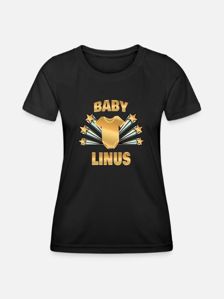 Cadeau pour Linus - T-shirt sport Femme - noir