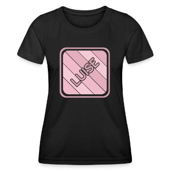 Luise - Frauen Funktions-T-Shirt - Schwarz - Vorne - AI Model Female 172 light (172cm)