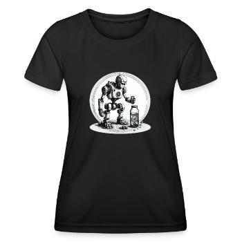 WASSERROBOTER - Frauen Funktions-T-Shirt - Schwarz - Vorne - AI Model Female 172 light (172cm)