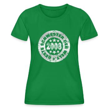 2008 - Frauen Funktions-T-Shirt - Kelly Green - Vorne - AI Model Female 172 dark (172cm)