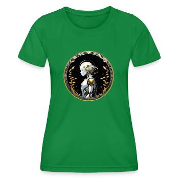 ROBOTIQUE NATURELLE - T-shirt sport Femme - vert - Devant - AI Model Female 172 dark (172cm)