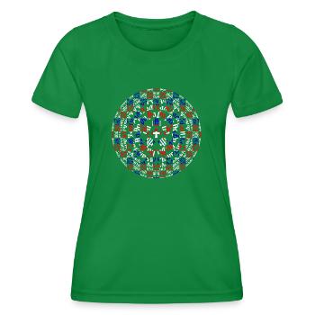 Kroatien, hrvatska, kroatien, europe, zagreb, glagoljica - Frauen Funktions-T-Shirt - Kelly Green - Vorne - AI Model Female 172 dark (172cm)