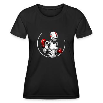 BOXE - T-shirt sport Femme - noir - Devant - AI Model Female 172 light (172cm)