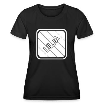 Lilja as a first name - Women's Functional T-Shirt - black - Front - AI Model Female 172 light (172cm)